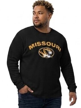 Missouri Big Ball  Shirt  Sports Black Long Sleeve Thermal Size XL